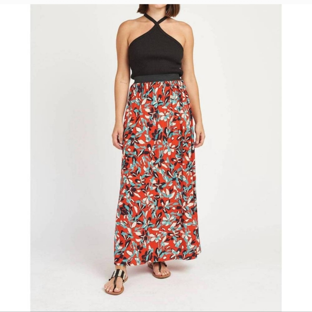 Anthropologie Daniel Rainn Mackenzie Floral Maxi Skirt Size 8